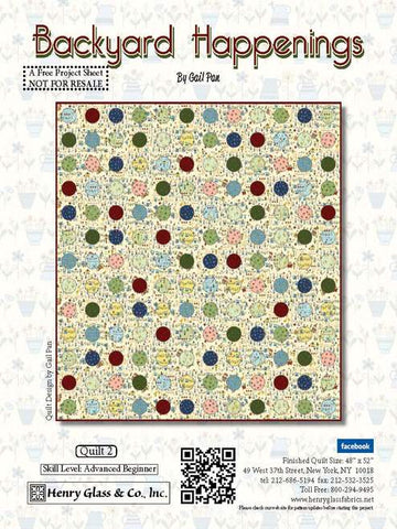 Backyard Happenings Quilt 2 Free Quilt Pattern
