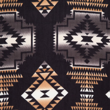 Winterfleece - Windrunner Black Ivory Yardage
