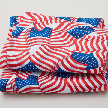 Patriotic - Flag Celebration White 108" 3 Yard Cut