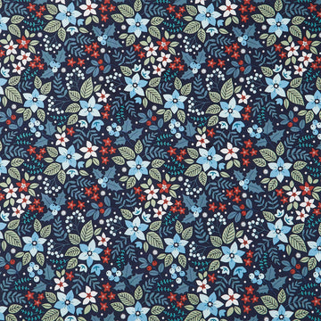 Holly & Hearth - Yule Midnight Yardage