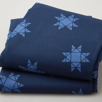 Missouri Star Quilt Backs - Tossed Missouri Star True Navy 108" 3 Yard Cut