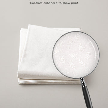 Delicate Sprigs - White on White 2 Yard Cut