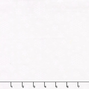 Christmas In Quilt Town - Snowflakes White on White Yardage