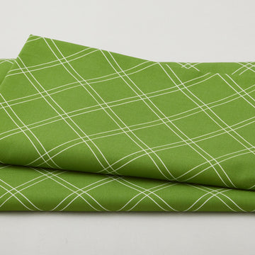 The Bright Side - Windowpane Plaid Green 2 Yard Cut