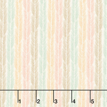 Maple and Marigolds - Feather Stripe Ivory Yardage