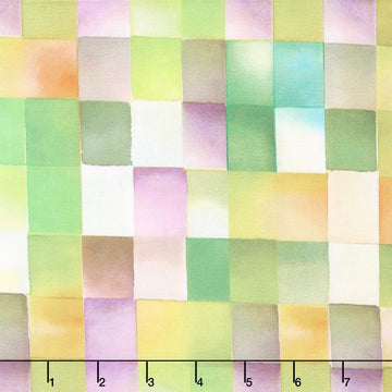 Mosaic 108" - Check Texture Green Digitally Printed 108" Wide Backing