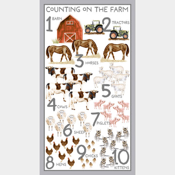 Little Seedlings Farm - Animal Counting Multi Panel