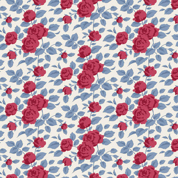 Village Life - Margot Burgundy Yardage