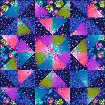 Bright Side Star Free Quilt Pattern by Wishwell