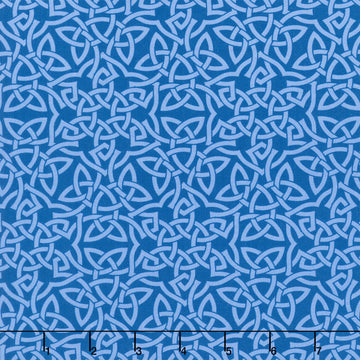 Celeste - Celtic Knots Blue Yardage