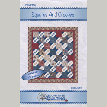 Squares and Grooves Quilt Pattern