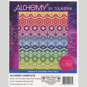 Tula Pink Alchemy Quilt Pattern and English Paper Piece Pack