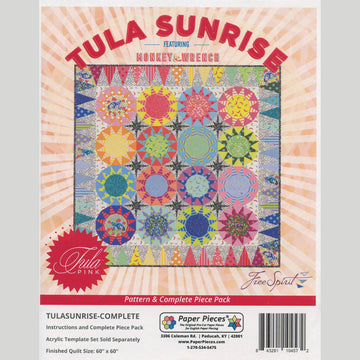 Tula Pink Tula Sunrise Quilt Pattern and English Paper Piece Pack