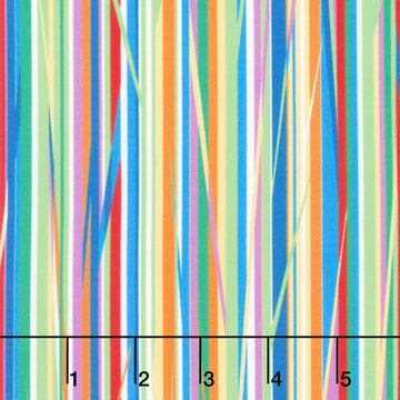 Amazing Alphabet - Stripe Multi Color Yardage