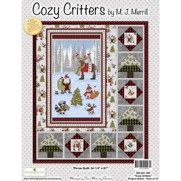Cozy Critter Throw Free Quilt Pattern by M.J. Merrill