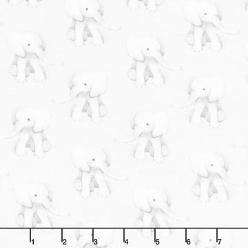 ABC's of Love - Elephantastic Ash Yardage