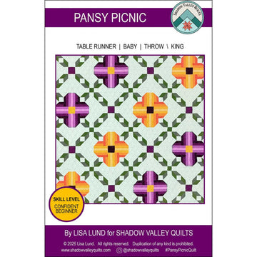 Pansy Picnic Quilt Pattern