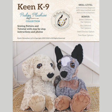 Keen K-9 Pudgy Plushies Pattern