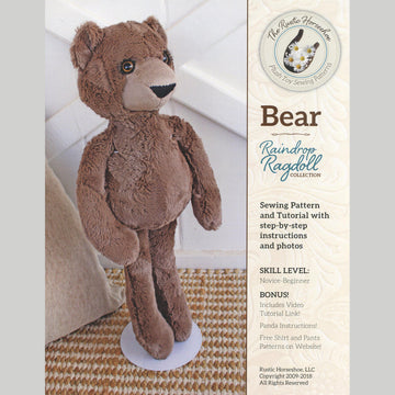 Bear Raindrop Ragdoll Pattern