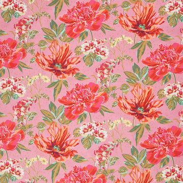 Flora & Felines - Luscious Pink Yardage