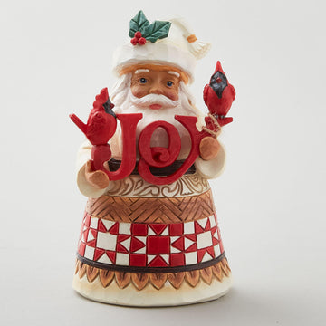 Jim Shore Heartwood Creek Santa with JOY Sign Figurine