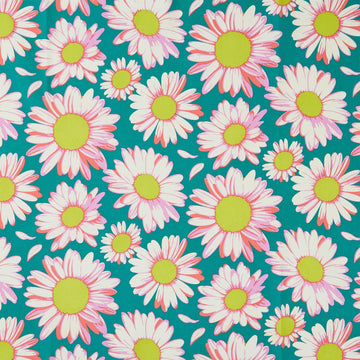 Daisy Crush - Sunshine Daisies Emerald Yardage