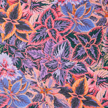 Kaffe Fassett Collective - August 2025 Bold Leaves Pink Yardage