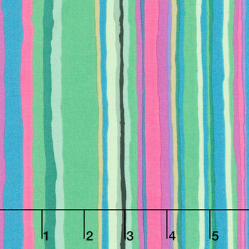 Kaffe Fassett Collective - February 2026 Echo Stripe Green Yardage