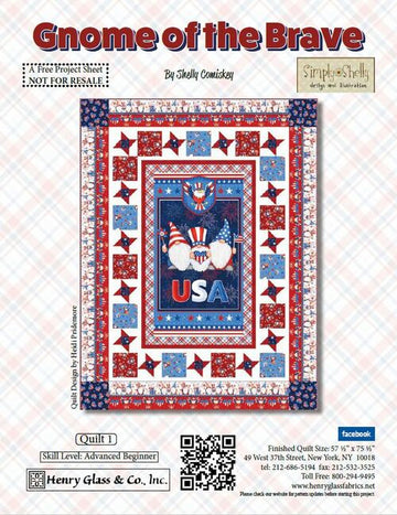 Gnome of the Brave Quilt 1 Free Quilt Pattern