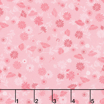 Cinnamon Stick - Monotone Daisy Pink Yardage