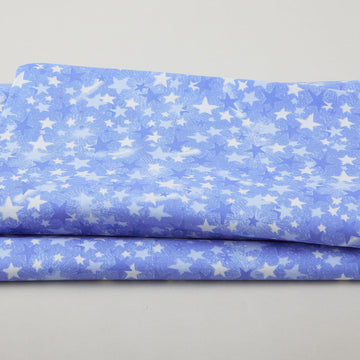 Star Power 108" - Monotone Stars Blue 108" Wide 3 Yard Cut