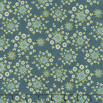 Love Struck - Daisy Wreaths Navy Yardage