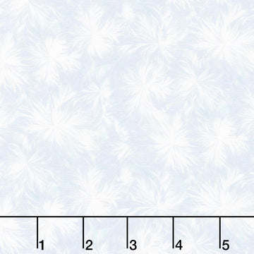 Beyond the Pines - Frost Flowers Icy Blue Yardage