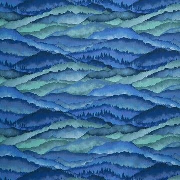 Beyond the Pines - Mountain Ombre Blue Spruce Yardage