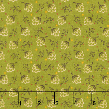 Flower Pot Prints - Clover Patch Green Yardage