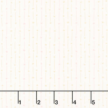 Hearth and Home - Star Stripe Cream Pink Yardage