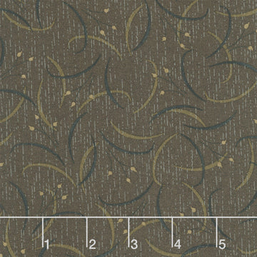 Hearth and Home - Lily Swirl Brown Yardage