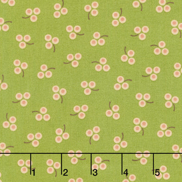 Harvest Thyme - Berry Bliss Sage Green Yardage
