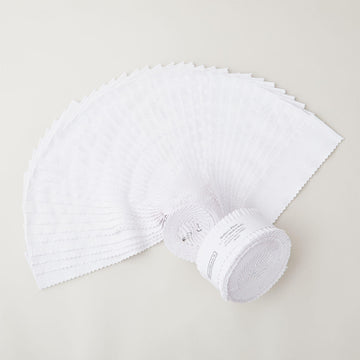 Quilter's Flour Favorites White On White 2.5" Strips