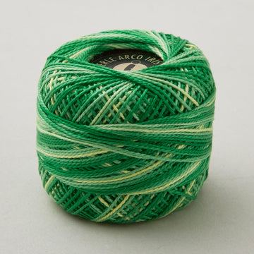 Missouri Star #8 Variegated Perle Cotton 10 Gram Ball - Grass Green (854)