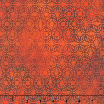 Dragons - Emerald Reign Medallion Red Yardage