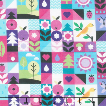 Flock Together - Collage Jewel Yardage