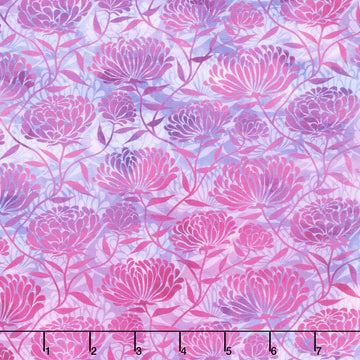 Felicity - Chrysanthemums Magenta Yardage