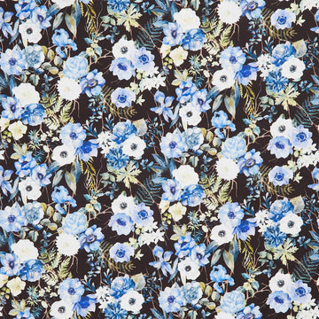 Sanctuary - Floral Black Yardage