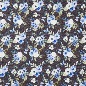 Sanctuary - Lace Floral Black Yardage
