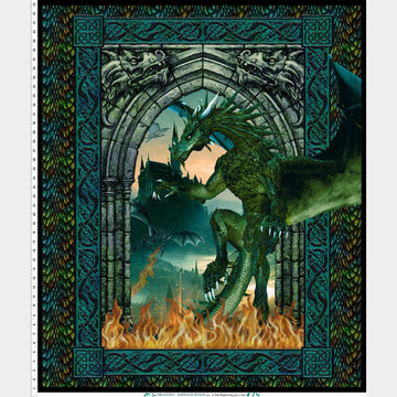 Dragons - Emerald Reign Dragon Multi Panel