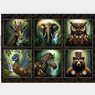 Steampunk Menagerie - Block Multi Panel