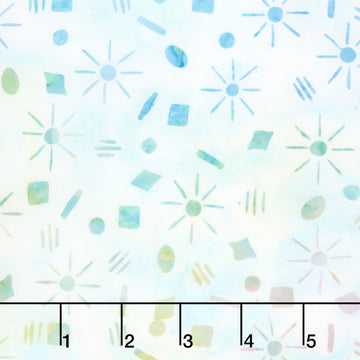Garden Gate Batiks - Sparkles Multi Moonstone Yardage
