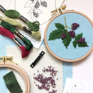 Beaded Berries Embroidery Kit