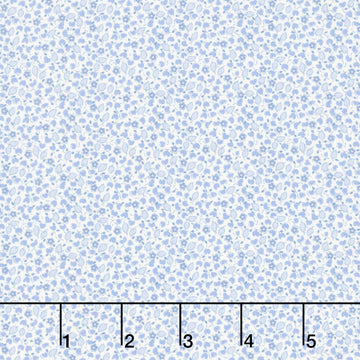 Aunt Grace Rock My Baby - Ditsy Blue Yardage